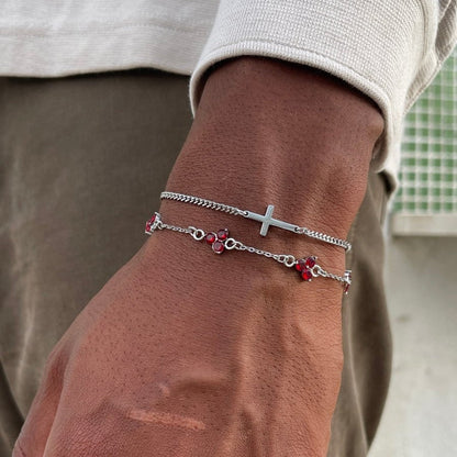 VORO® Pulsera Cruz · Plata