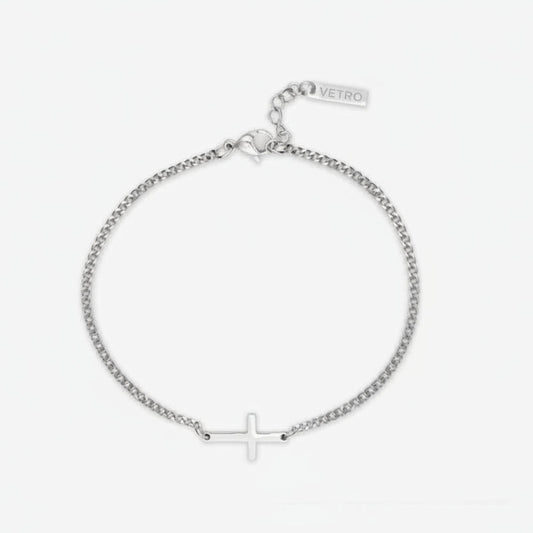 VORO® Pulsera Cruz · Plata