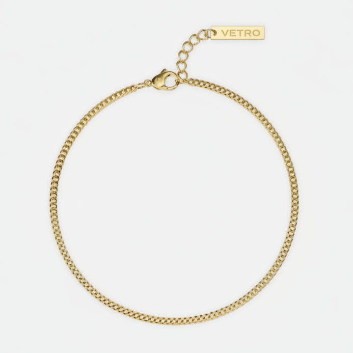 VORO® Pulsera Cubana 1.8MM · Oro 18K