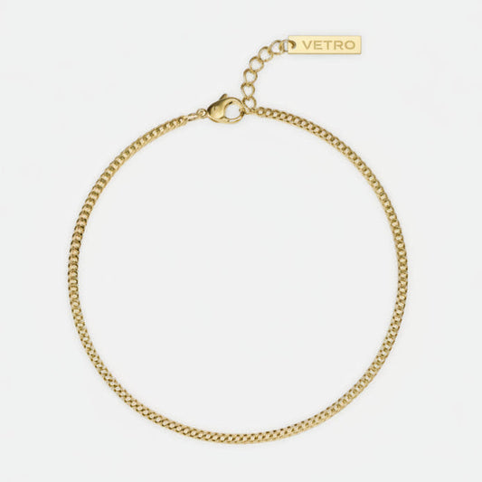 VORO® Pulsera Cubana 1.8MM · Oro 18K