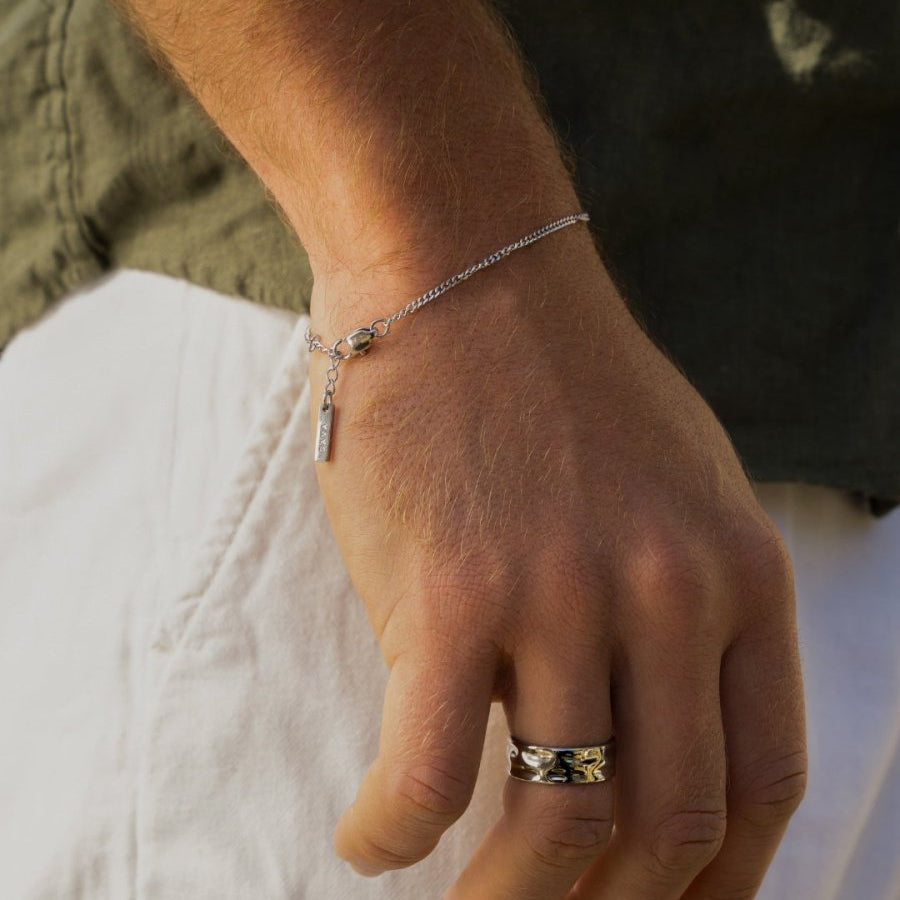 VORO® Pulsera Cubana 1.8MM · Plata