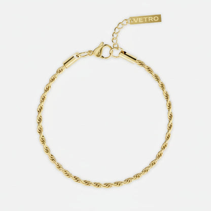 VORO® Pulsera Cordón 3MM · Oro 18K