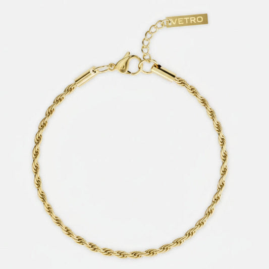 VORO® Pulsera Cordón 3MM · Oro 18K